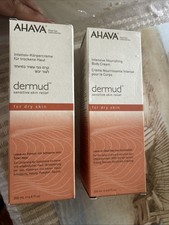 2 X AHAVA dermud sensitive Skin Relief Intensive Hand cream Foot Cream 6.8 OZ