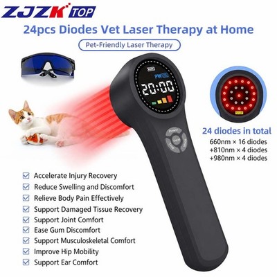 1760mW Rechargeable Cold Laser Device 660nm 810nm 980nm for Cats Foot Joint Pain