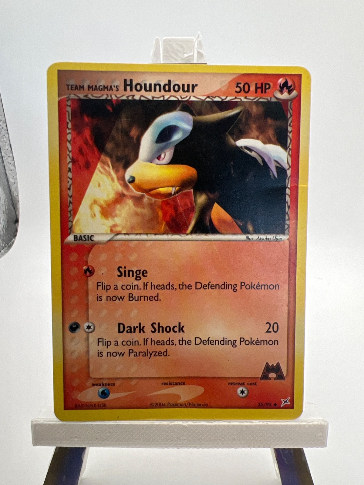 Pokemon card: Team Magma's Houndour, 35/95, Ex Team Magma vs Team Aqua, (MP)