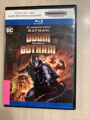 BATMAN DOOM THAT CAME IN GOTHAM BLU RAY MOVIE  23 PLAYS GREAT DC COMICS ANIMATED