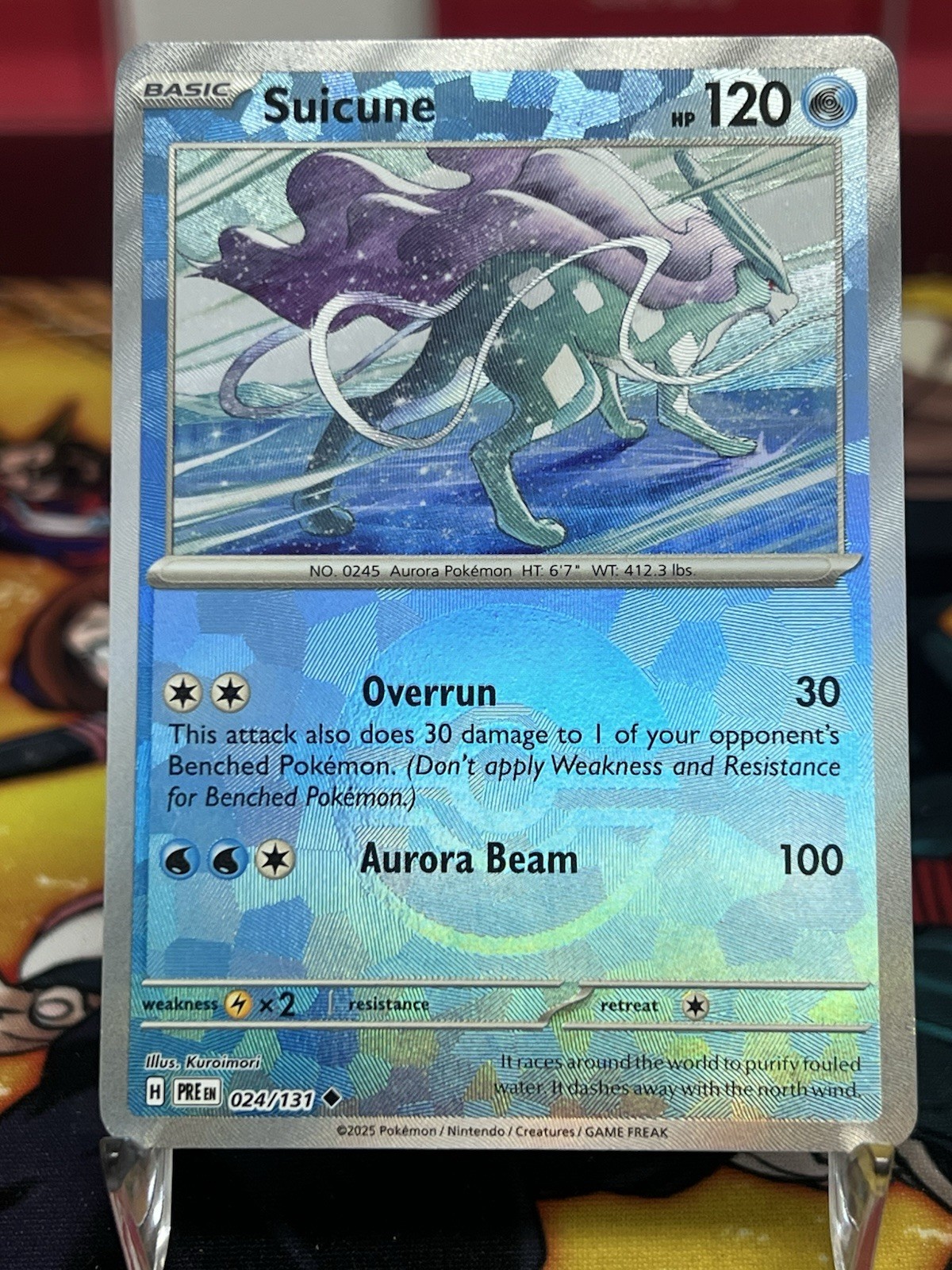 Pokemon TCG Suicune 24/131 Prismatic Evolution (Poke Ball Pattern) LP/MINT