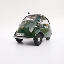 KENGFAI 1/12 BMW Isetta Diecast Metal Police Car Model Toy Collection