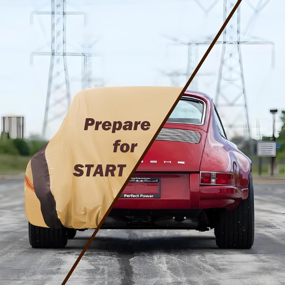 Car Cover Waterproof All Weather Compatible w/ Chevy Corvette Anti-UV protector Foto 4 de 4