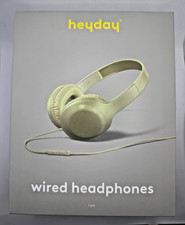 New In Box HeyDay Wired Headphones Matcha Green Microphone w/Remote 3.5mm Jack
