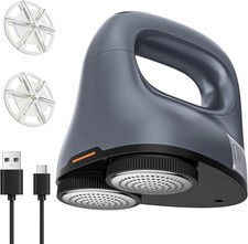 Fabric Shaver Dual Head 6-Leaves Electric Lint Remover for Clothes Furniture