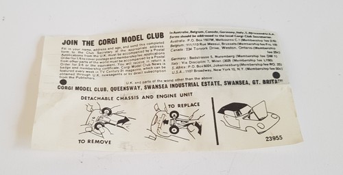 Corgi Toys 319, Lotus Elan Coupè con numeri di corsa, - Ottime condizioni. - Foto 17 di 23