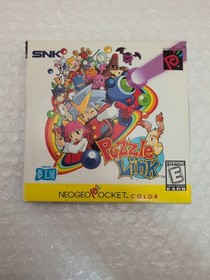 Puzzle Link (Neo Geo Pocket Color) Complete W/ Registration - Rare US Version