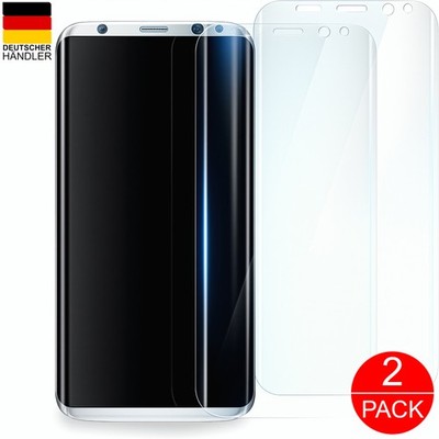 2x Panzerfolie für Samsung Galaxy S8 Plus für Display Schutzfolie Kristall Klar