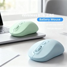 Wireless Mouse, 2.4G Bluetooth-compatible Comfort Optical Mouse, Computer
