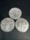 Lot of 3 - 2024 $1 American Silver Eagles 1 oz BU *Sigma Verified*
