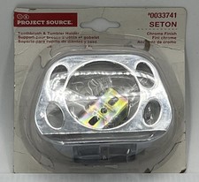 Project Source Seton Chrome Toothbrush and Tumbler Holder Bathroom 0033741 27 .