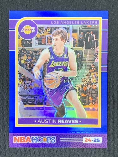 Austin Reaves 2024-25 Panini Hoops Premium Blue Prizm /49 #138