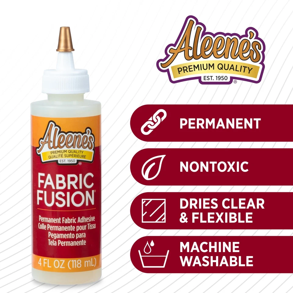 Aleene's Fabric Fusion Glue 4 oz, Nontoxic, Permanent and Washable Adhesive, - Image 3 of 4