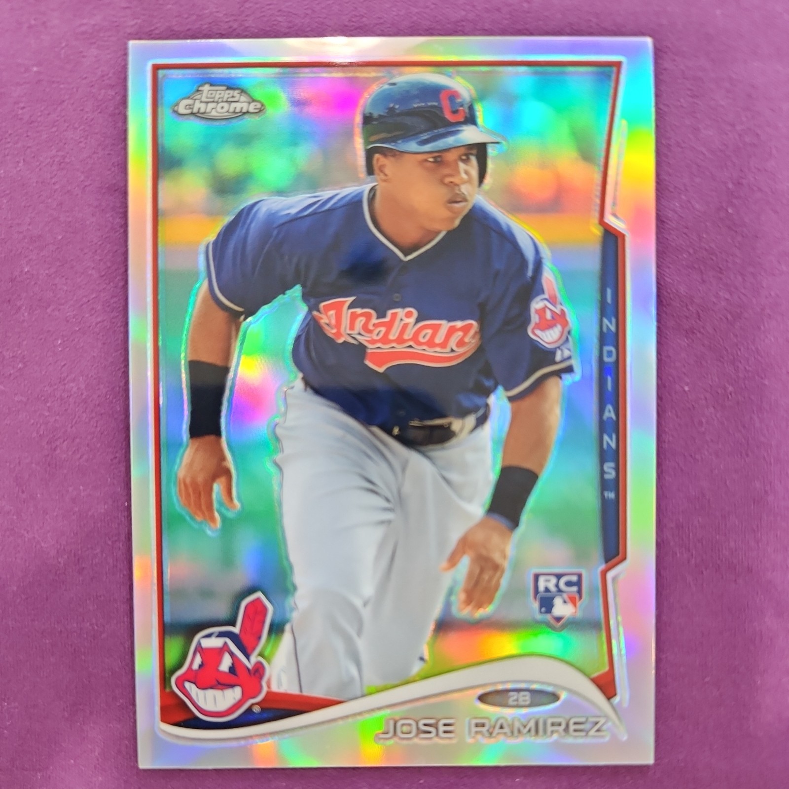 2014 Jose Ramirez Topps Chrome Refractor  #45 Rookie RC Cleveland Guardians HOF