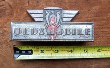 Vintage 1937 Oldsmobile Dash Radio Delete Radiator Trunk Badge Emblem Olds