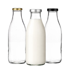 1000ml Glass Milk Bottle with Twist-Off Cap – 1 Litre Juice & Drink Bottle