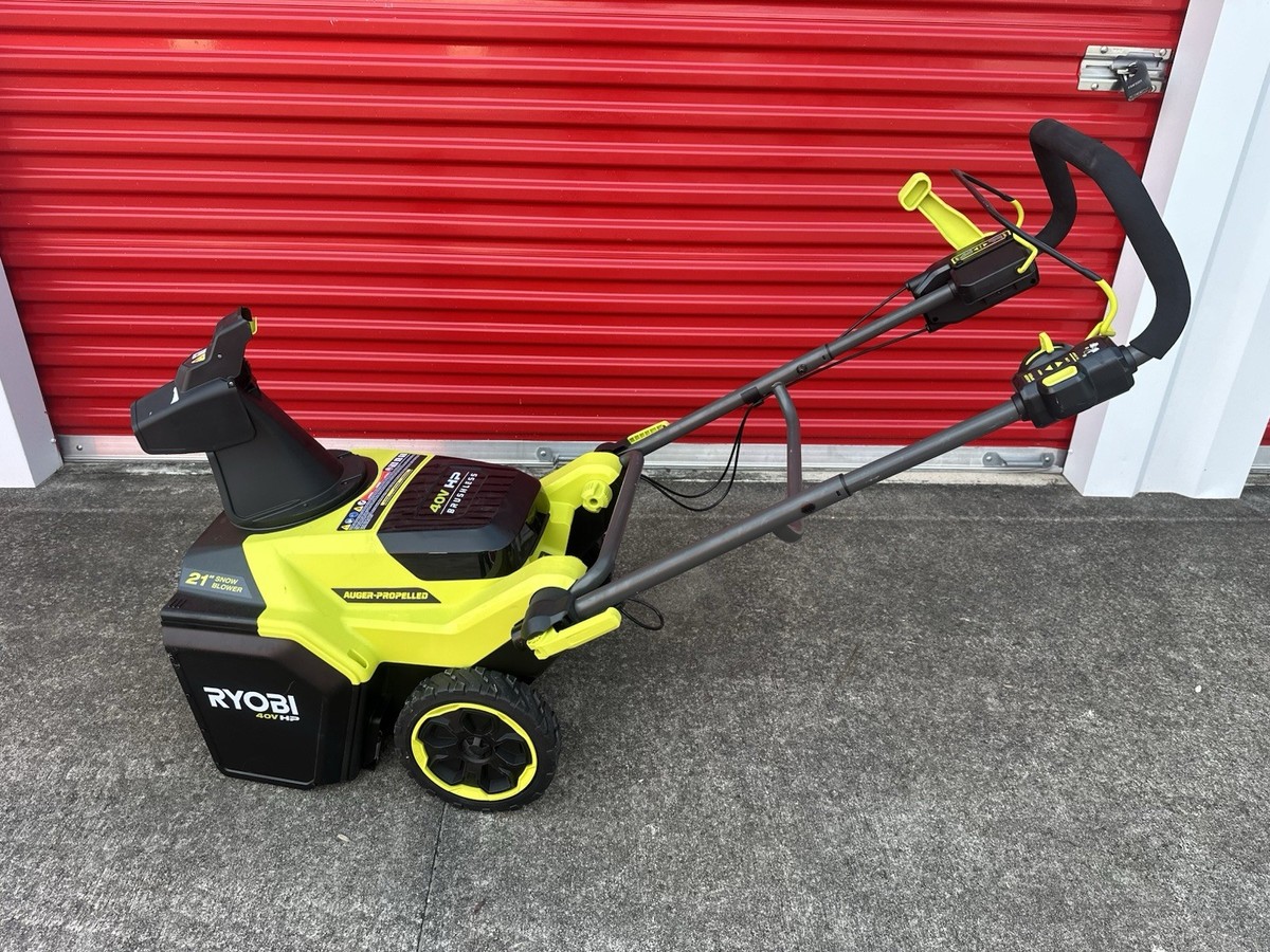 RYOBI 40V HP 21 in Single Stage Cordless Snow Blower RY40HPSN02