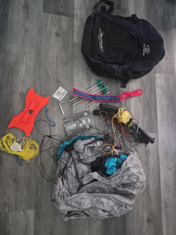 Flexifoil Competition Powe Kite Untested Woth Backpack And Accessories