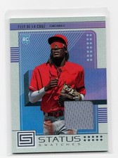Elly De La Cruz 2023 Panini Chronicles Status Swatches #SS-ED RC REDS