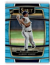2022 Select Concourse Light Blue Aaron Ashby RC #10 Milwaukee Brewers 5/149