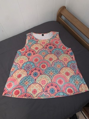 Womens Emory Rose Tank Top - Size 2XL - Multi Color