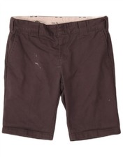 DICKIES Mens Slim Fit Chino Shorts W30 Medium Grey Cotton CP03