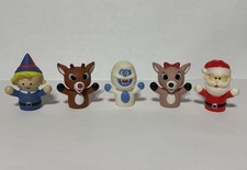 Rudolph The Red Nosed Reindeer Christmas Finger Puppet Toys Preowned