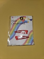 Vintage Kitten Red Barrettes