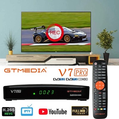 DVB-S2/S2X/T2 Combo Twin Tuner Sat Receiver FULL HD PVR Mediaplayer mit USB WLAN