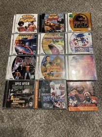 SEGA Dreamcast NTSC-U/C Console Lot w 10 games, Tested, Sonic. Trusted Seller