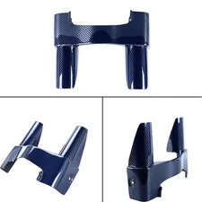 Blue Carbon Fiber Upper Front Fork Slider Cover for Harley 2014-2025 Touring FLH