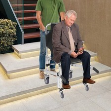 Foldable Stair Chair EMS Evacuation Chair Medical 4 Wheels Transport Wheelchair 