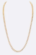 23 Single Row Rhinestone Necklace