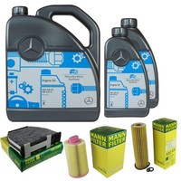 Inspektionspaket 7L MB 5W-40 229.5 FüR Mercedes W204 C 180 S204 C204 E