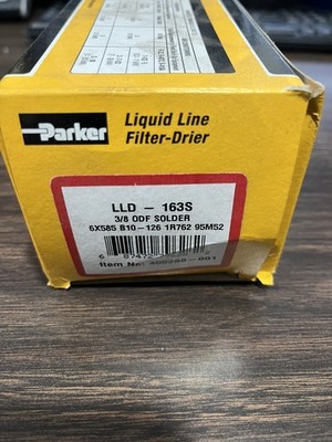 Parker LLD-163S Liquid Line Filter Drier 3/8'' ODF Replacement Solder Connection