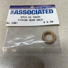 Team Associated 2301 NTC3 23tooth PINON GEAR {Gold} NEW USA SHIPPED