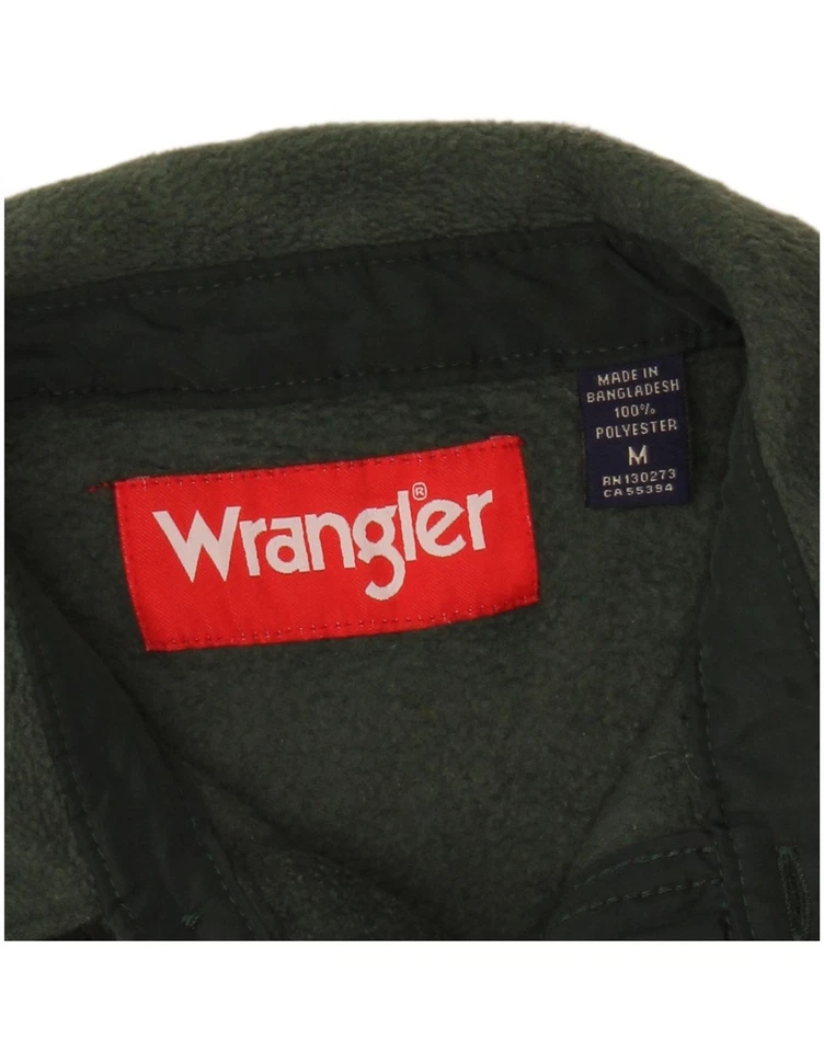 WRANGLER Mens Fleece Shirt Medium Khaki Polyester CO06 - Image 3 of 3