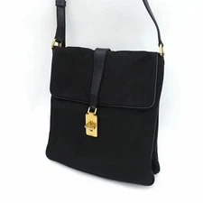 PRADA Nylon Shoulder Bag Black Crossbody BT0126