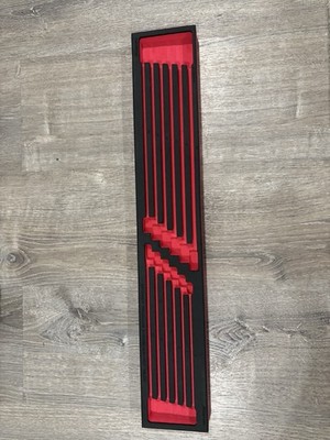 Snap-On 12pc Metric High Performance Ratcheting Box Wrench Foam In Red FMWRM23B