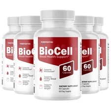 BioCell Blood Health Support Supplement - Bio Cell -  5 Bottles