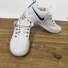 White Nike Zoom HyperAce Volleyball shoe 8 pickle ball sport light weight 