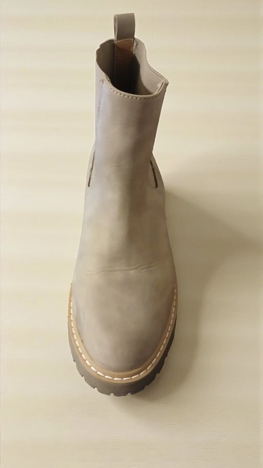 女士 Dolce Vita 米色人造皮革 Lobera 靴子 8 码 — 第 3/4 张图片