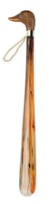 Duck Head Shoe Horn with Long Spoon in Tortoise Shell Effect