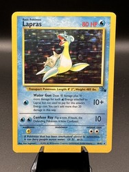 Lapras 10/62 Fossil Holo Rare