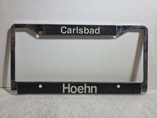 Vintage Carlsbad Hoehn License Plate Frame HONDA CALIFORNIA Land Rover Mercedes