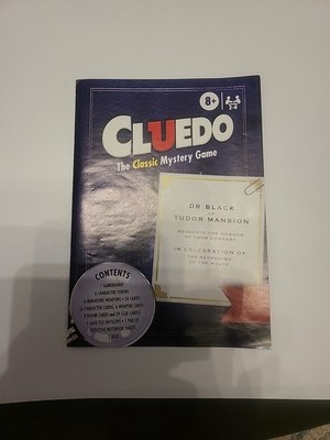 2015 Cluedo Board Game PARTS The Classic Mystery Instruction Book Only