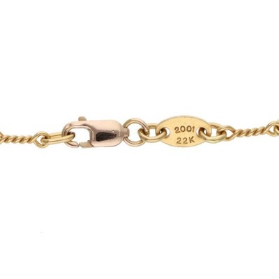 Chrome Hearts 22k NECKCHAIN T18 Twist Chain 18inch Gold Necklace