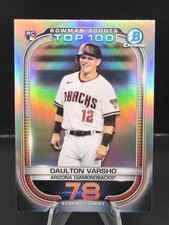 2021 Bowman Chrome Scouts Top 100 Daulton Varsho RC Diamondbacks #BTP-78