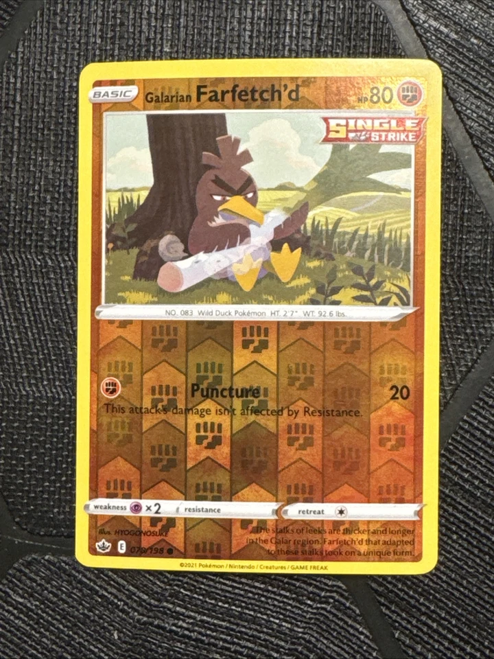 Galarian Farfetch'd 078/198 Swsh06: Sword & Shield - Chilling Reign Reverse Holo - Image 4 of 4