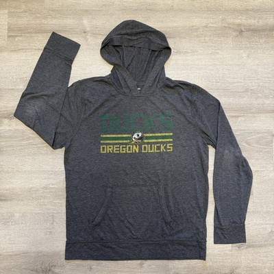 Oregon Hoodie Size L Mens Mighty Ducks Pullover Long Sleeve Lightweight
